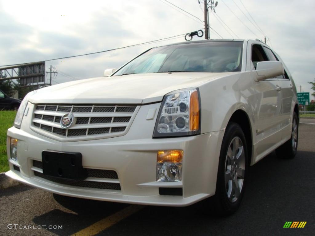 2008 SRX 4 V8 AWD - White Diamond Tricoat / Cashmere/Cocoa photo #1