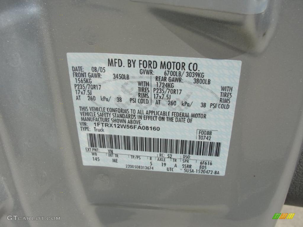 2006 F150 XLT SuperCab - Silver Metallic / Medium/Dark Flint photo #48