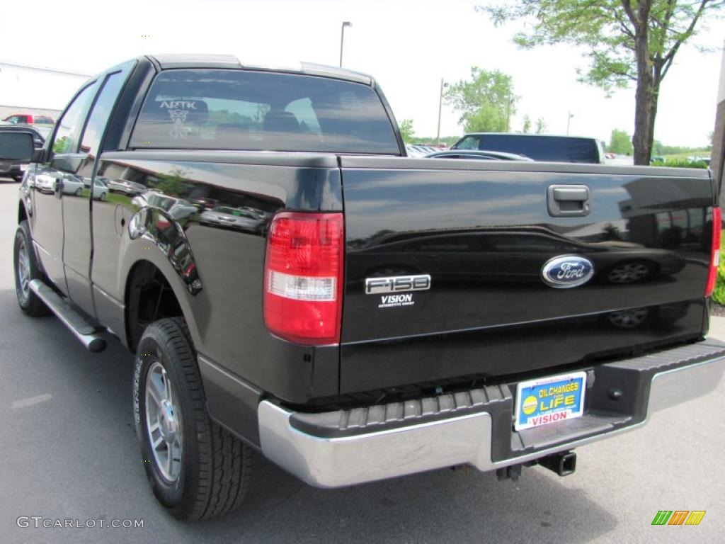 2006 F150 XLT SuperCab 4x4 - Black / Medium/Dark Flint photo #14