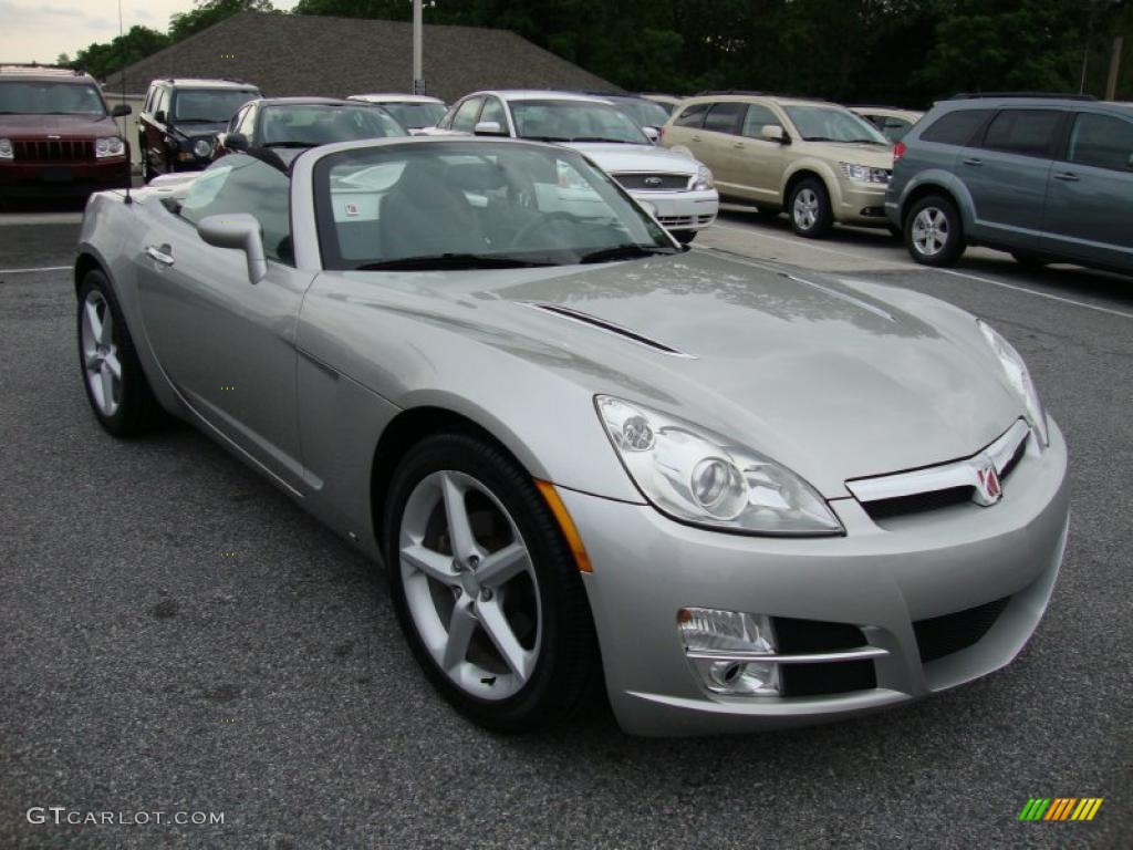 2007 Sky Roadster - Silver Pearl / Black photo #4