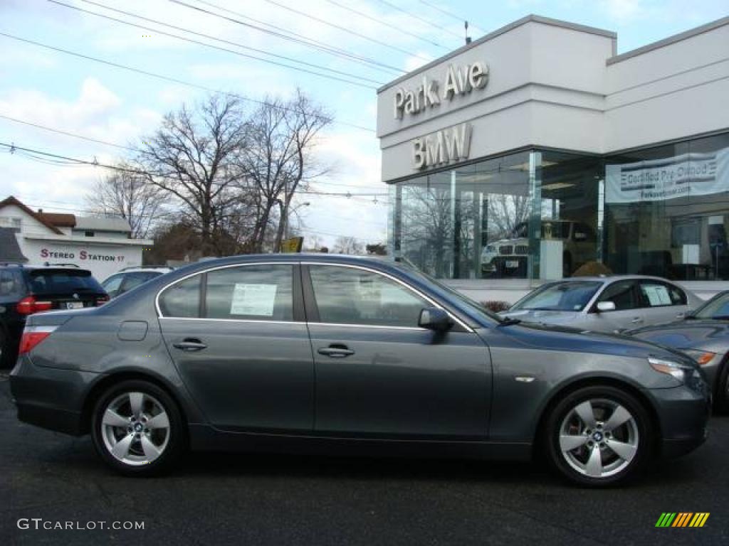 2007 5 Series 530i Sedan - Titanium Grey Metallic / Black photo #1