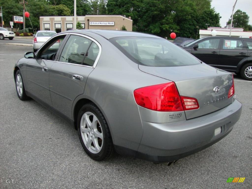 2004 G 35 x Sedan - Diamond Graphite Gray Metallic / Graphite photo #10