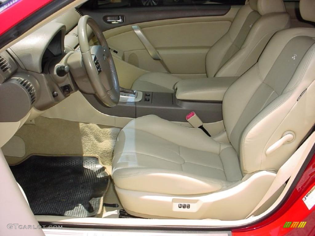 2006 G 35 Coupe - Laser Red Pearl / Wheat photo #17