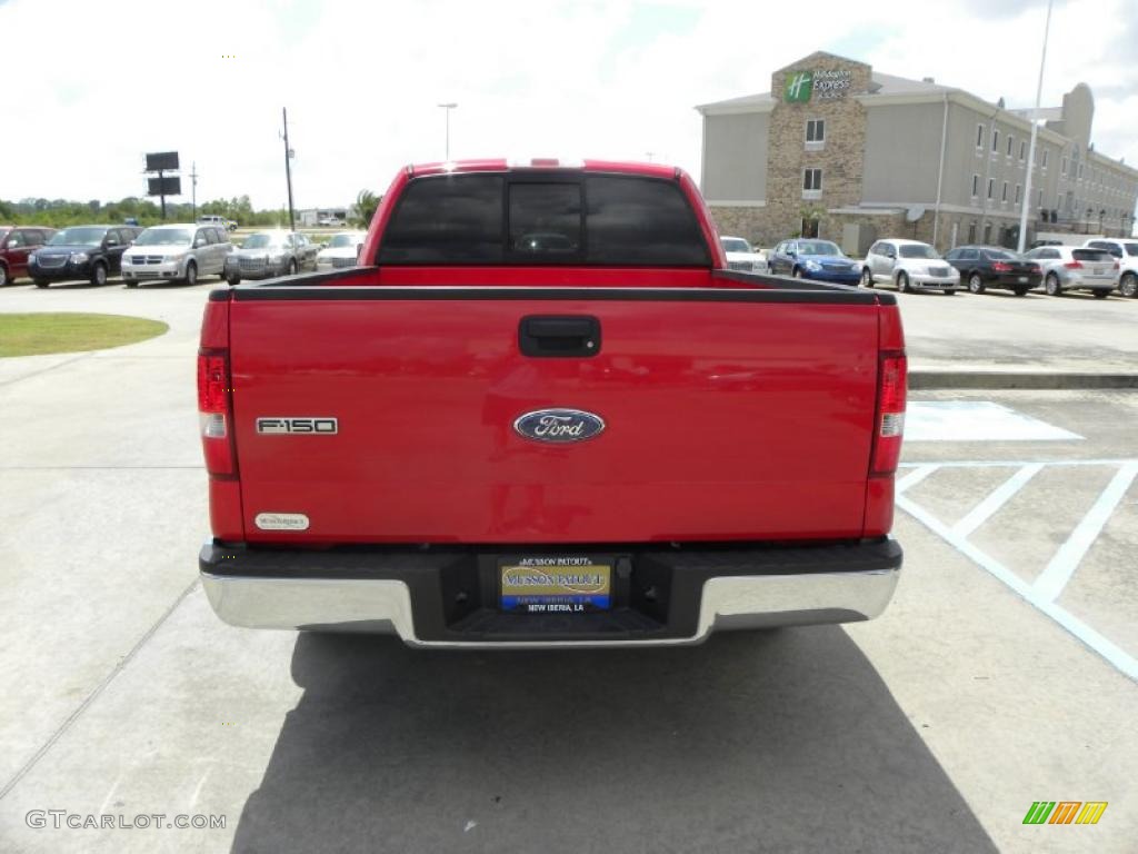 2006 F150 XLT SuperCab - Bright Red / Tan photo #4