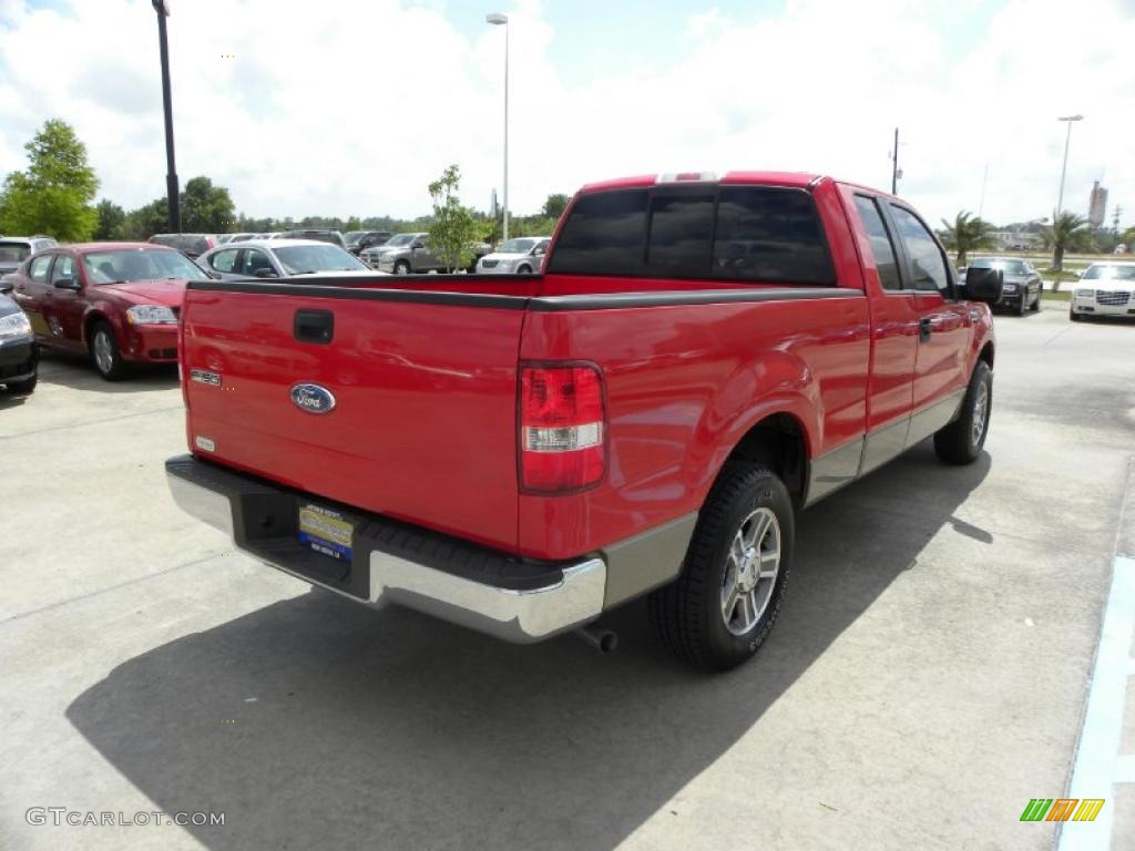 2006 F150 XLT SuperCab - Bright Red / Tan photo #5