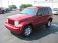 2010 Inferno Red Crystal Pearl Jeep Liberty Sport 4x4  photo #1