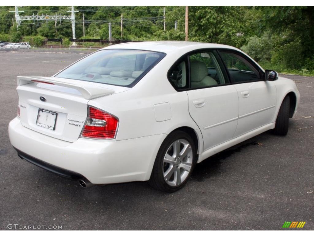 2007 Legacy 2.5 GT Limited Sedan - Satin White Pearl / Ivory photo #5