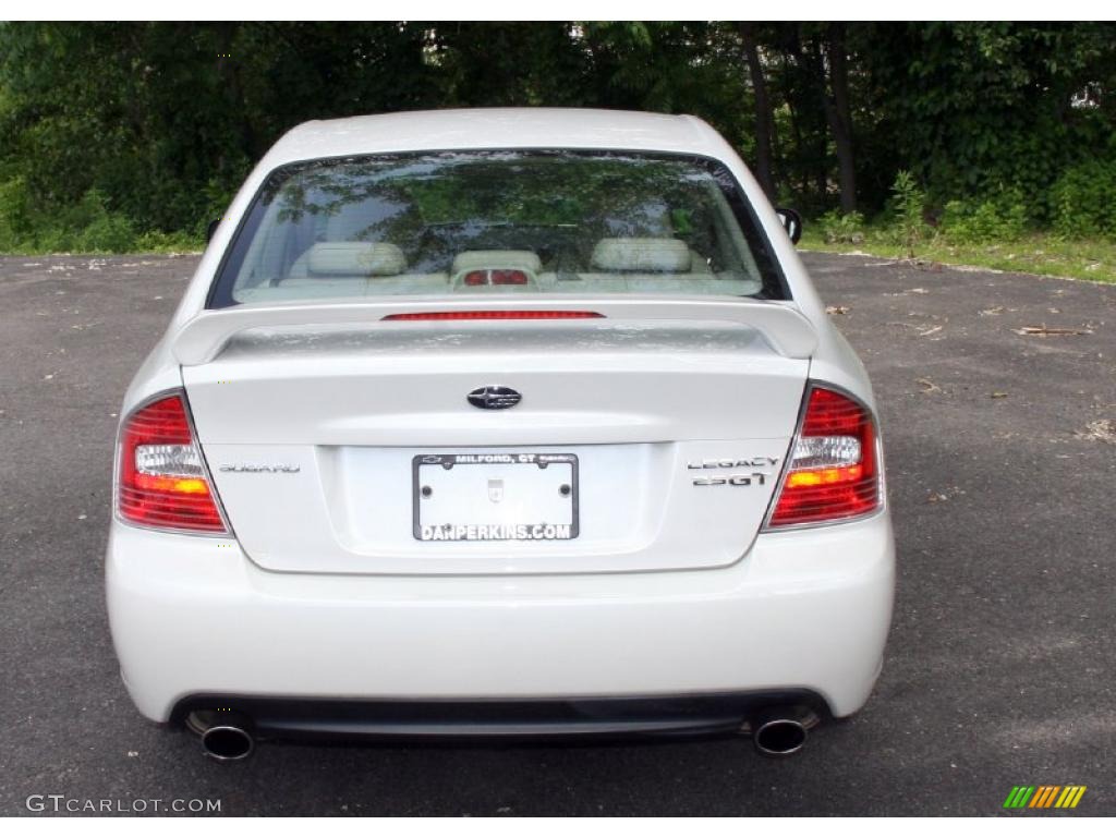 2007 Legacy 2.5 GT Limited Sedan - Satin White Pearl / Ivory photo #6