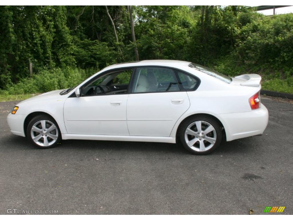 2007 Legacy 2.5 GT Limited Sedan - Satin White Pearl / Ivory photo #10