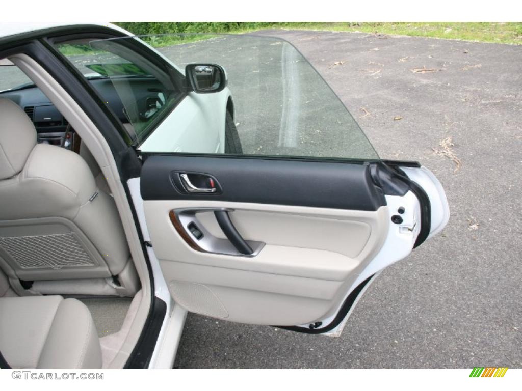2007 Legacy 2.5 GT Limited Sedan - Satin White Pearl / Ivory photo #16