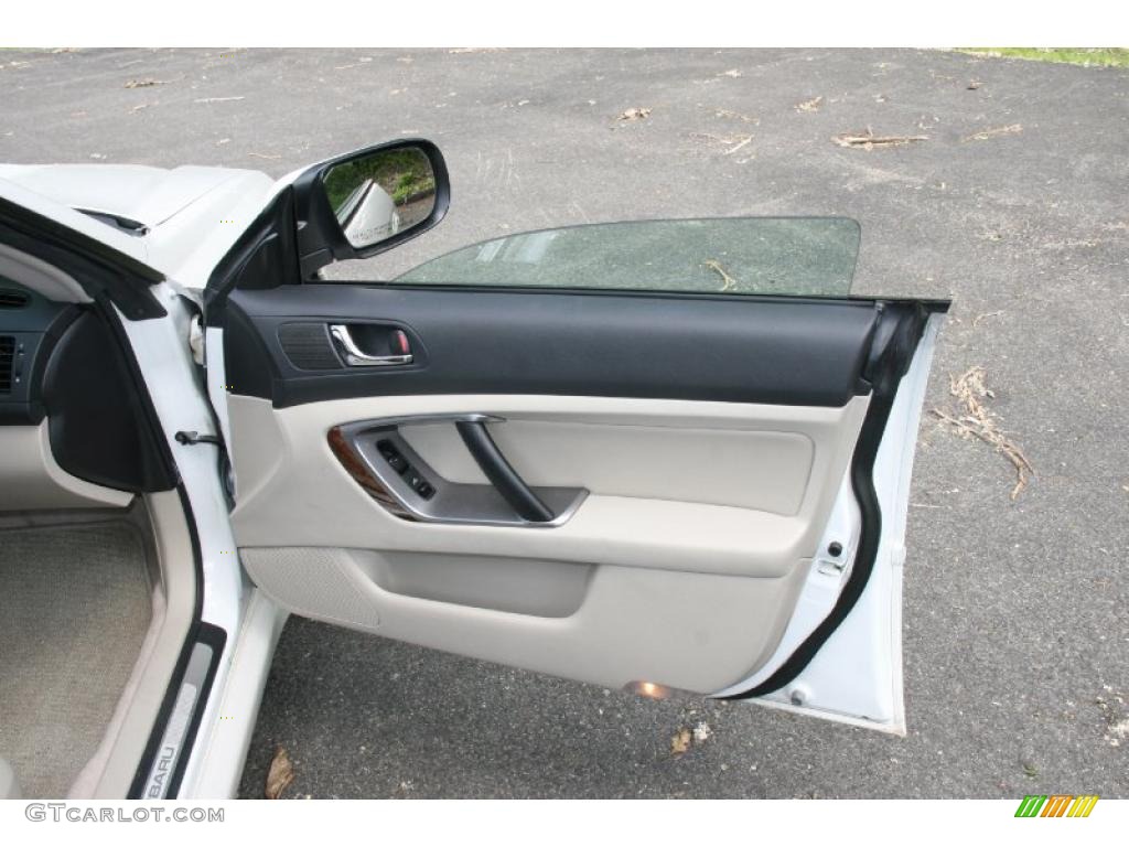 2007 Legacy 2.5 GT Limited Sedan - Satin White Pearl / Ivory photo #17