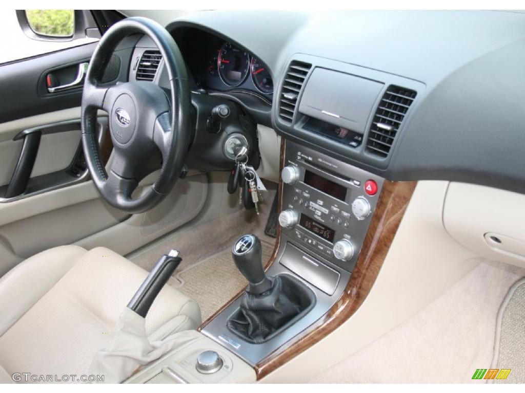 2007 Legacy 2.5 GT Limited Sedan - Satin White Pearl / Ivory photo #18