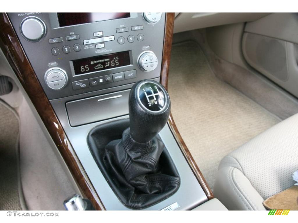 2007 Legacy 2.5 GT Limited Sedan - Satin White Pearl / Ivory photo #24