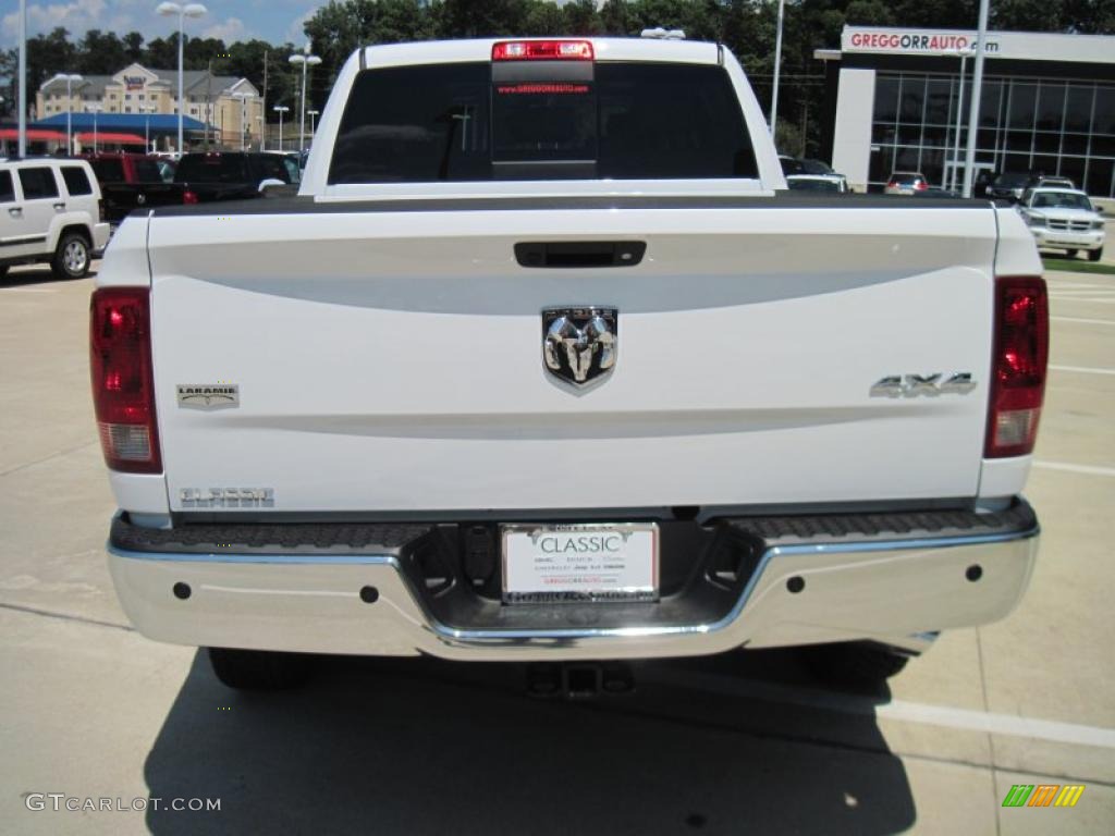 2010 Ram 2500 Laramie Mega Cab 4x4 - Bright White / Light Pebble Beige/Bark Brown photo #6
