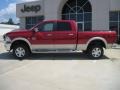 2010 Inferno Red Crystal Pearl Dodge Ram 2500 Laramie Crew Cab 4x4  photo #3