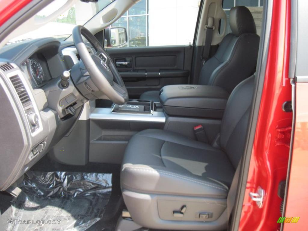 2010 Ram 1500 Sport Crew Cab - Flame Red / Dark Slate/Medium Graystone photo #7