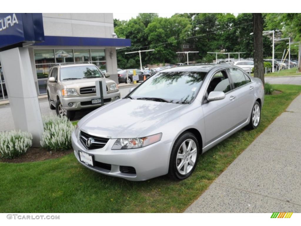 2005 TSX Sedan - Satin Silver Metallic / Ebony photo #2