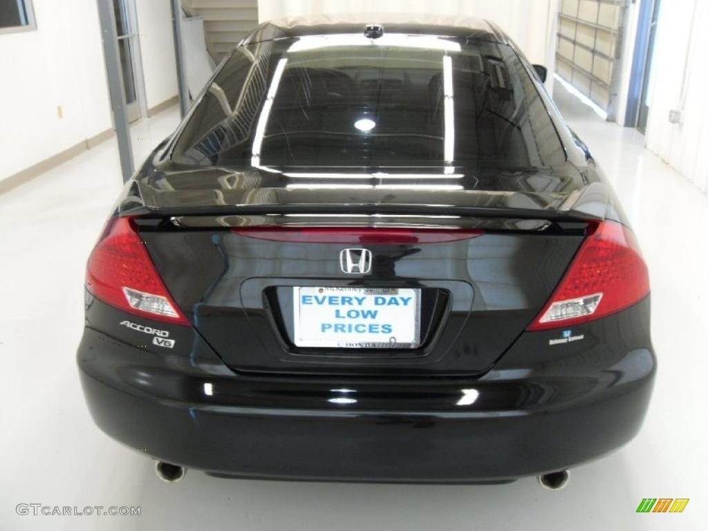 2006 Accord EX V6 Coupe - Nighthawk Black Pearl / Black photo #3
