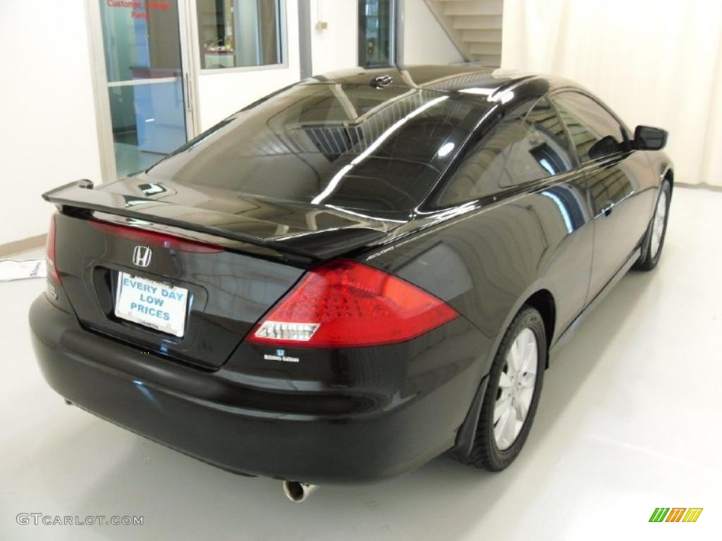 2006 Accord EX V6 Coupe - Nighthawk Black Pearl / Black photo #4