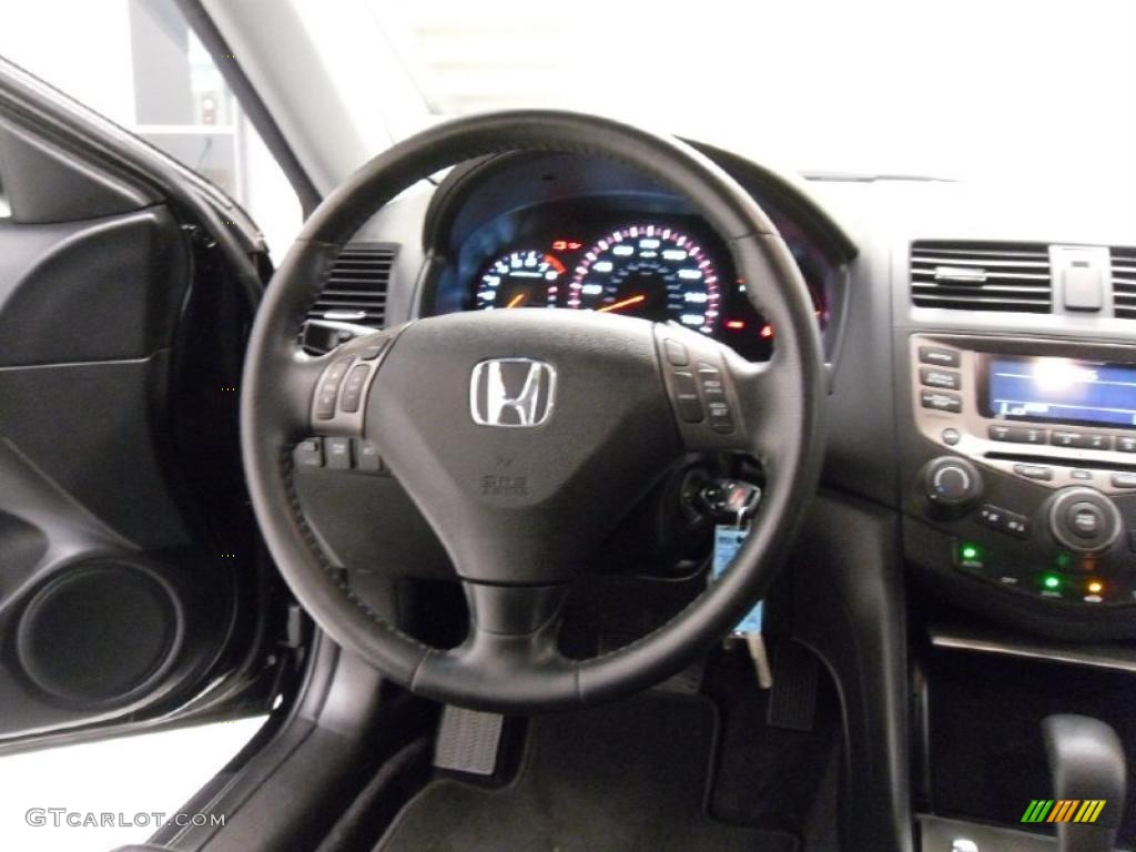 2006 Accord EX V6 Coupe - Nighthawk Black Pearl / Black photo #16