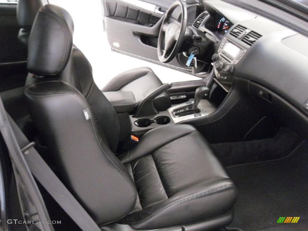 2006 Accord EX V6 Coupe - Nighthawk Black Pearl / Black photo #23