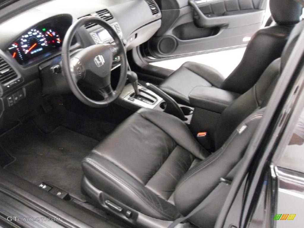 2006 Accord EX V6 Coupe - Nighthawk Black Pearl / Black photo #24