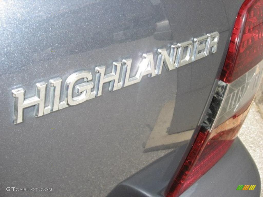 2004 Highlander Limited V6 4WD - Bluestone Metallic / Ivory photo #45