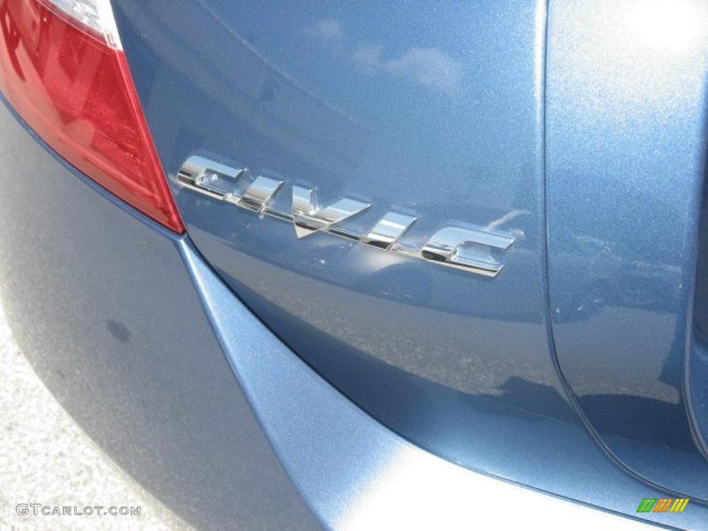 2007 Civic LX Coupe - Atomic Blue Metallic / Gray photo #41