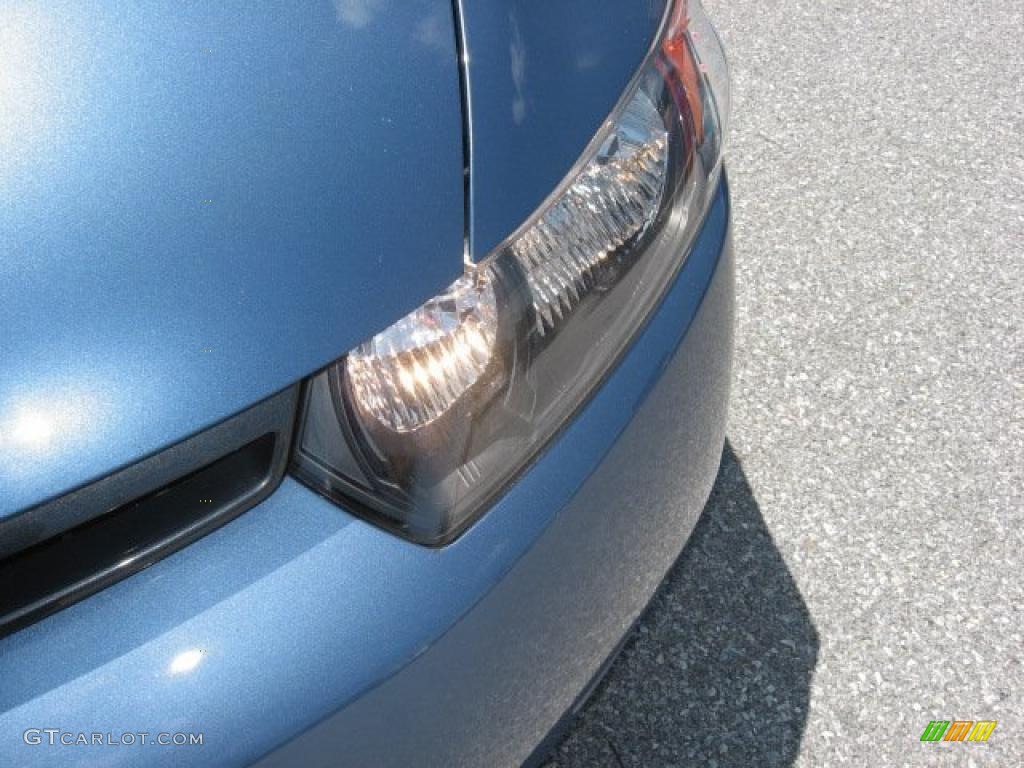 2007 Civic LX Coupe - Atomic Blue Metallic / Gray photo #42