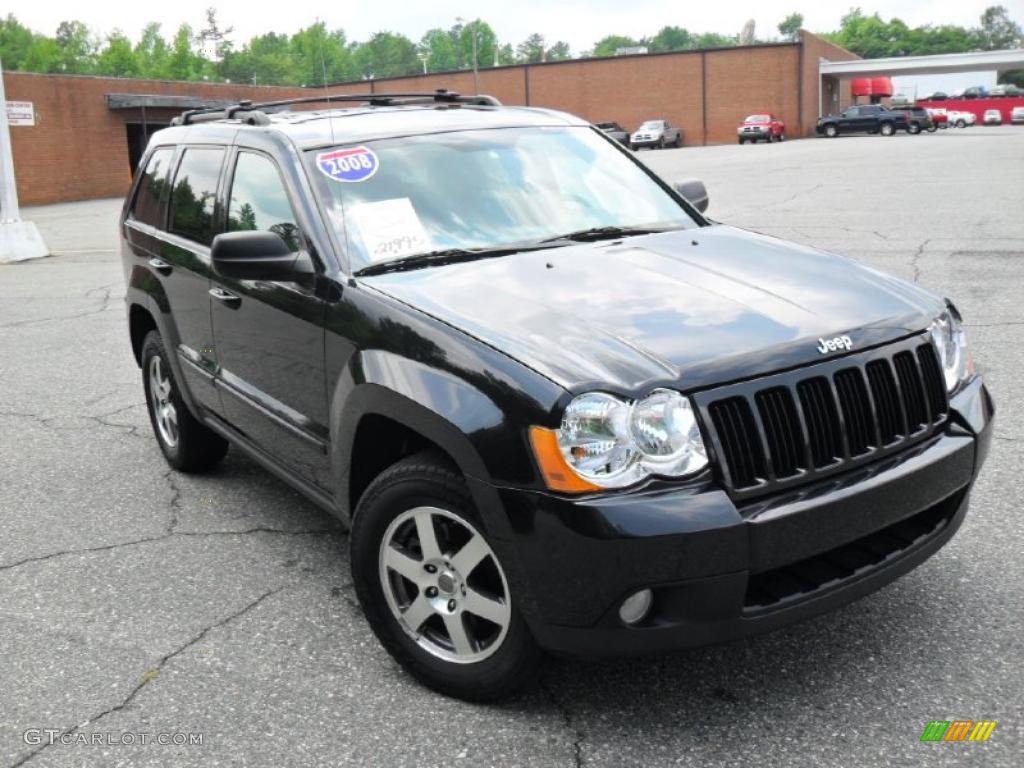 2008 Grand Cherokee Laredo - Black / Dark Slate Gray photo #5