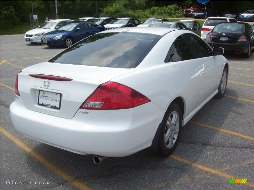 2007 Accord EX-L Coupe - Taffeta White / Ivory photo #22