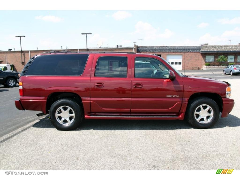 2003 Yukon XL Denali AWD - Garnet Red Metallic / Sandstone photo #2