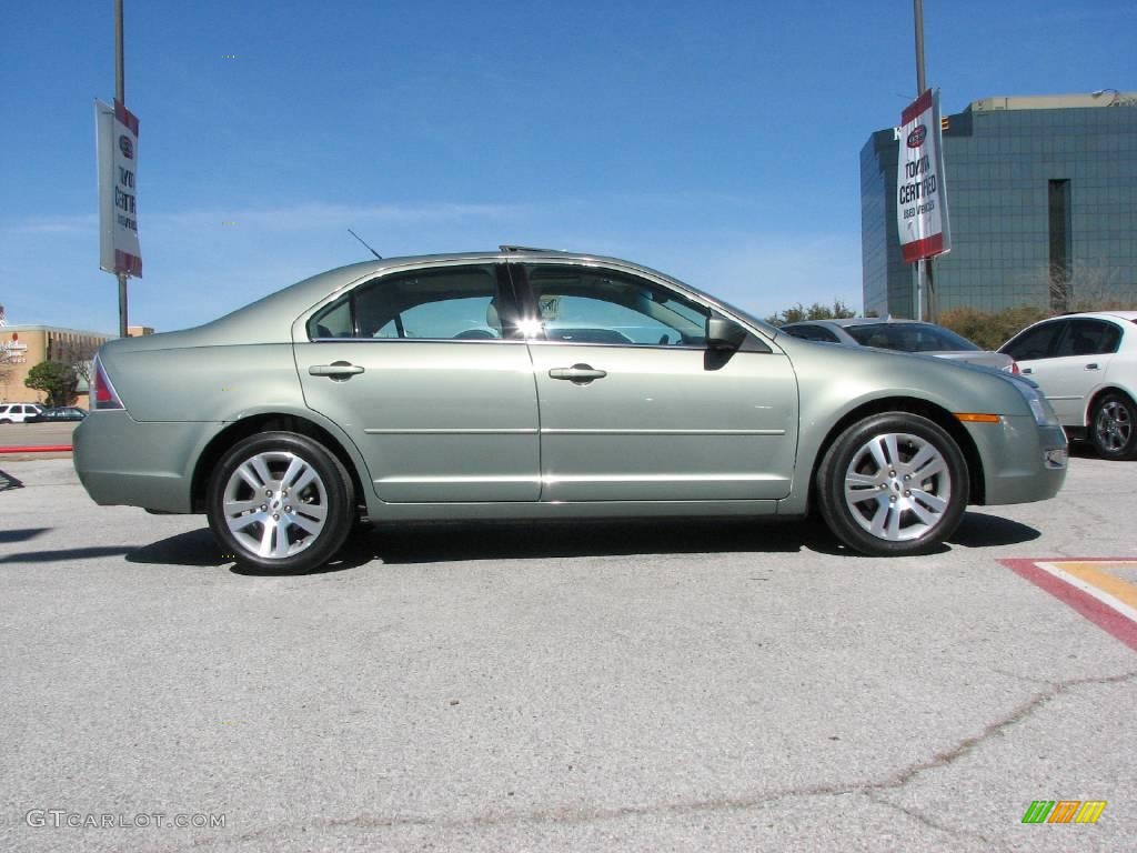 2008 Fusion SEL V6 - Moss Green Metallic / Camel photo #5