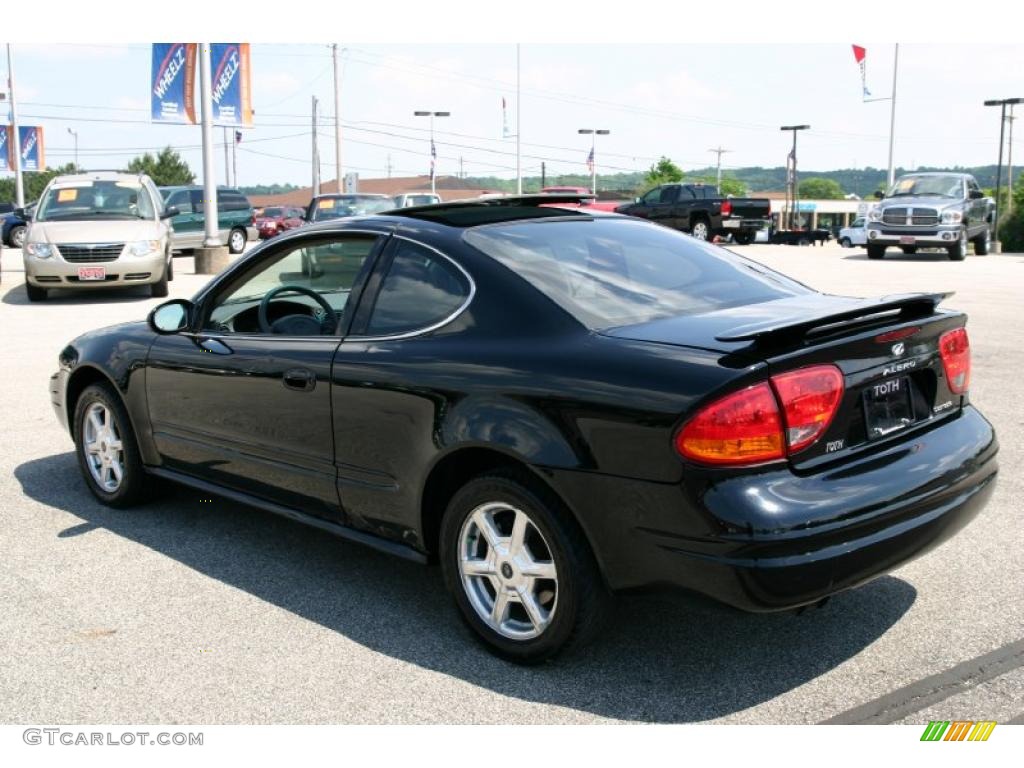 2001 Alero GLS Coupe - Onyx Black / Pewter photo #4