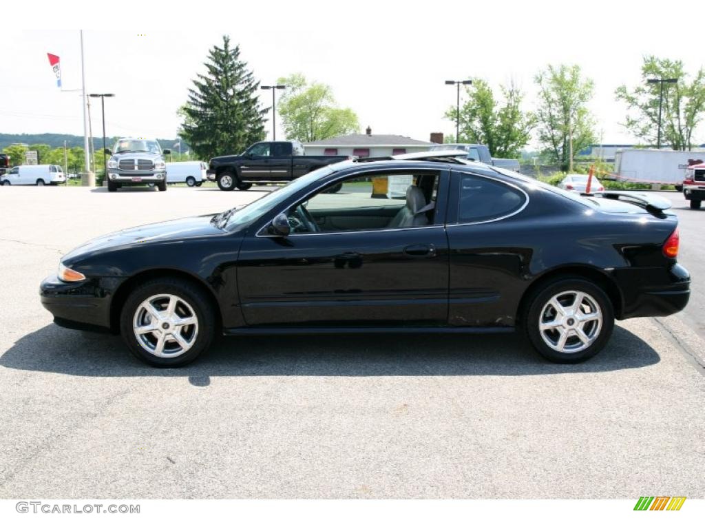 2001 Alero GLS Coupe - Onyx Black / Pewter photo #5