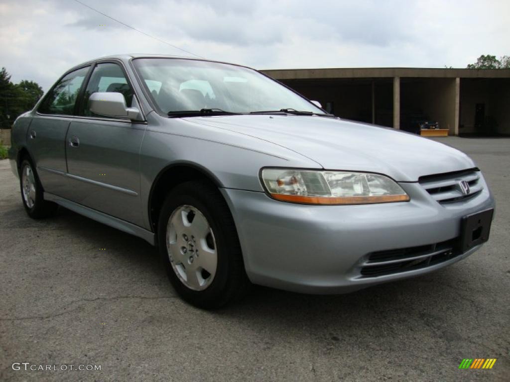 2002 Accord EX V6 Sedan - Satin Silver Metallic / Quartz Gray photo #5