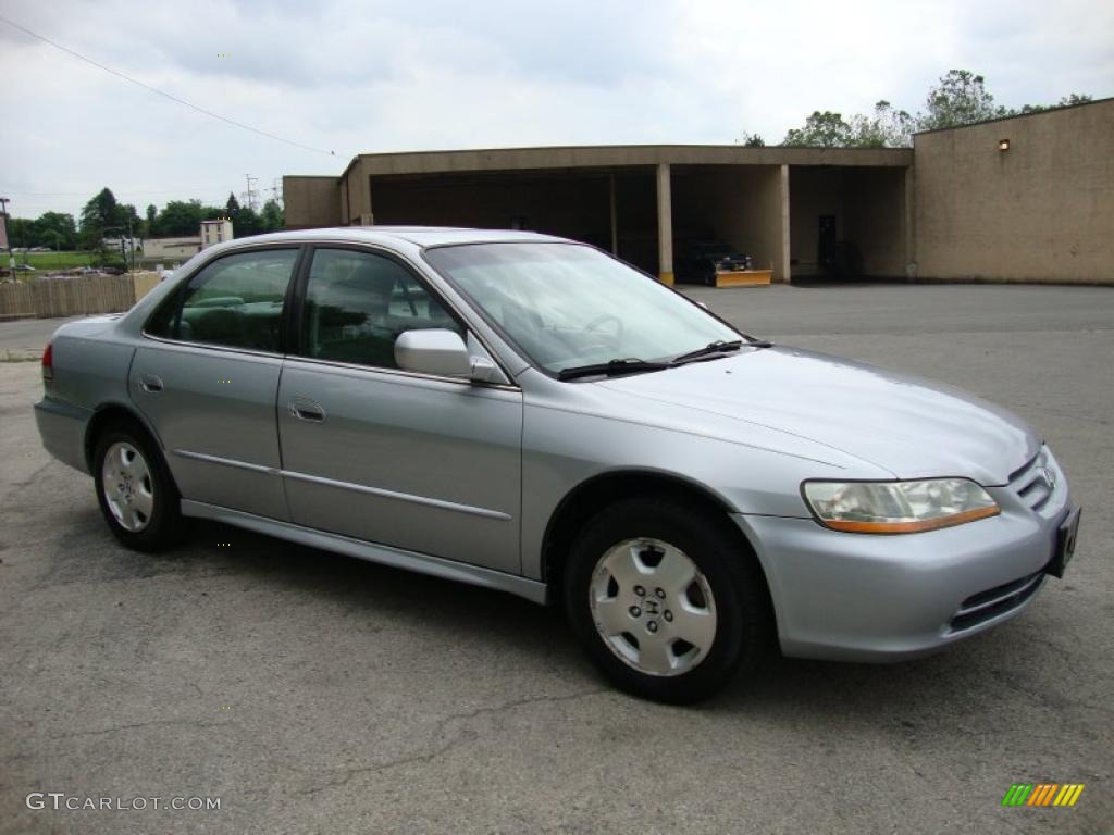 2002 Accord EX V6 Sedan - Satin Silver Metallic / Quartz Gray photo #6