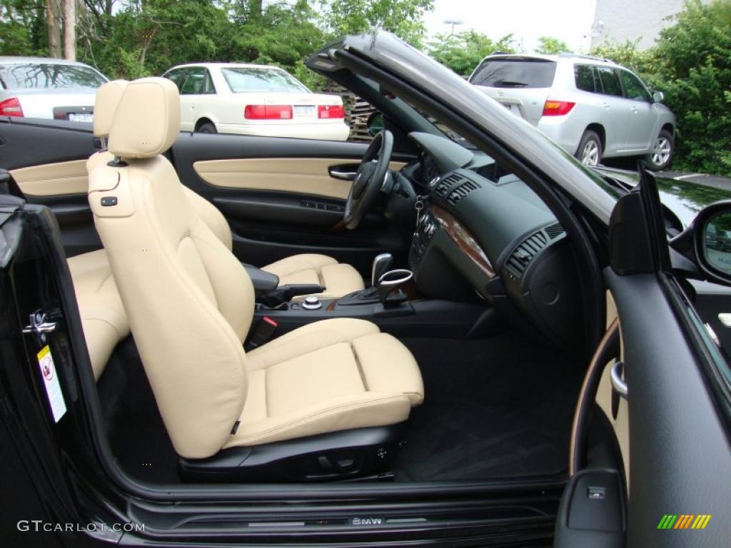 2008 1 Series 135i Convertible - Jet Black / Savanna Beige photo #21