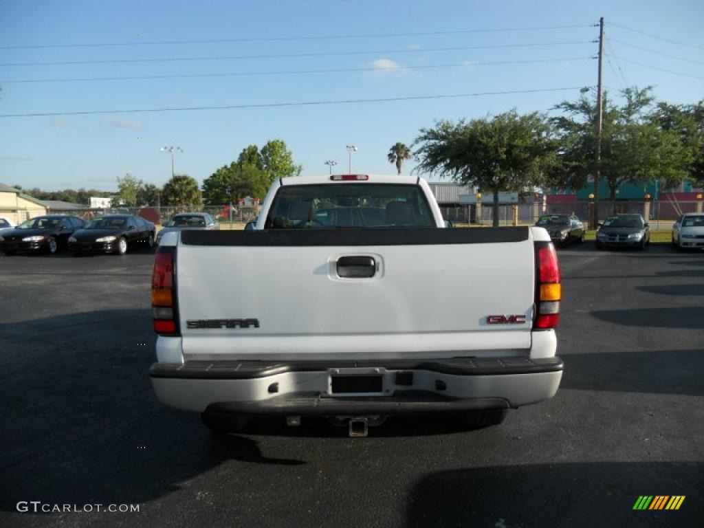 2005 Sierra 1500 Regular Cab - Summit White / Dark Pewter photo #4