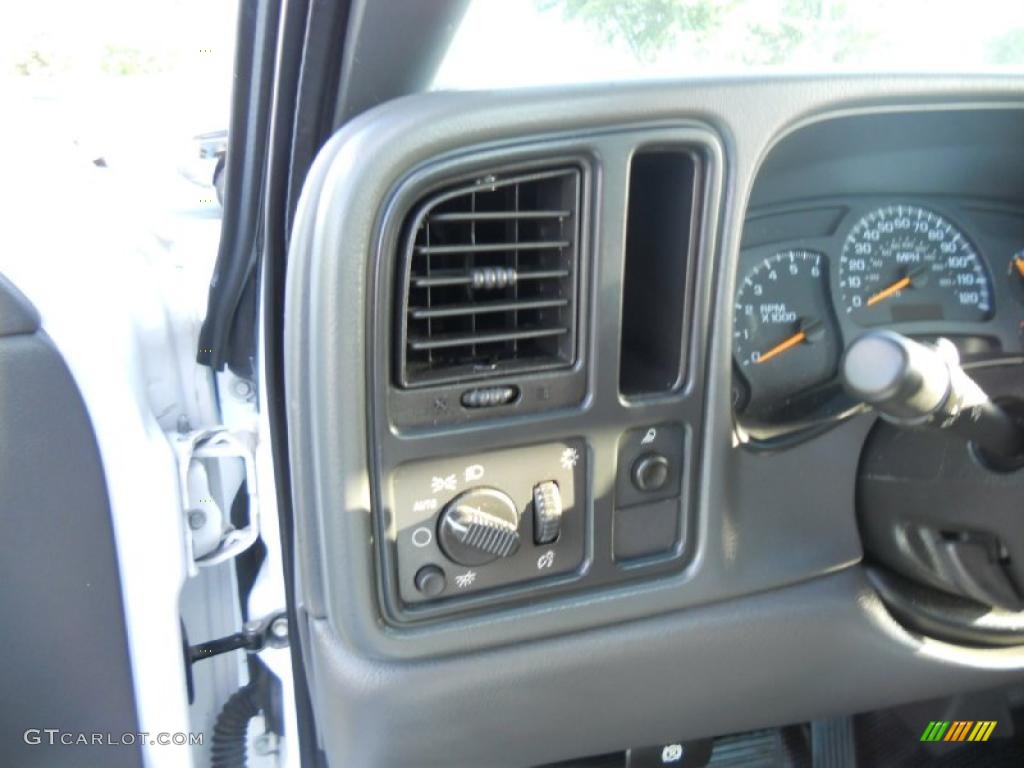 2005 Sierra 1500 Regular Cab - Summit White / Dark Pewter photo #10