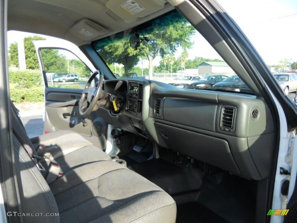 2005 Sierra 1500 Regular Cab - Summit White / Dark Pewter photo #16