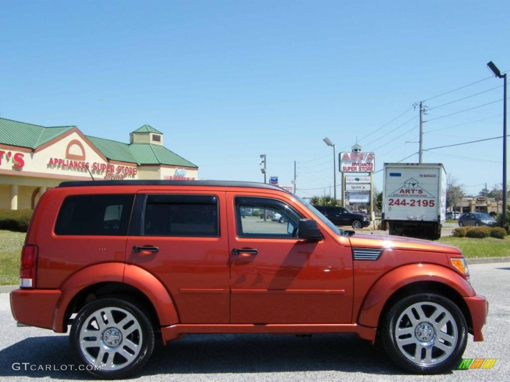 2008 Nitro R/T - Sunburst Orange Pearl / Dark Slate Gray photo #6