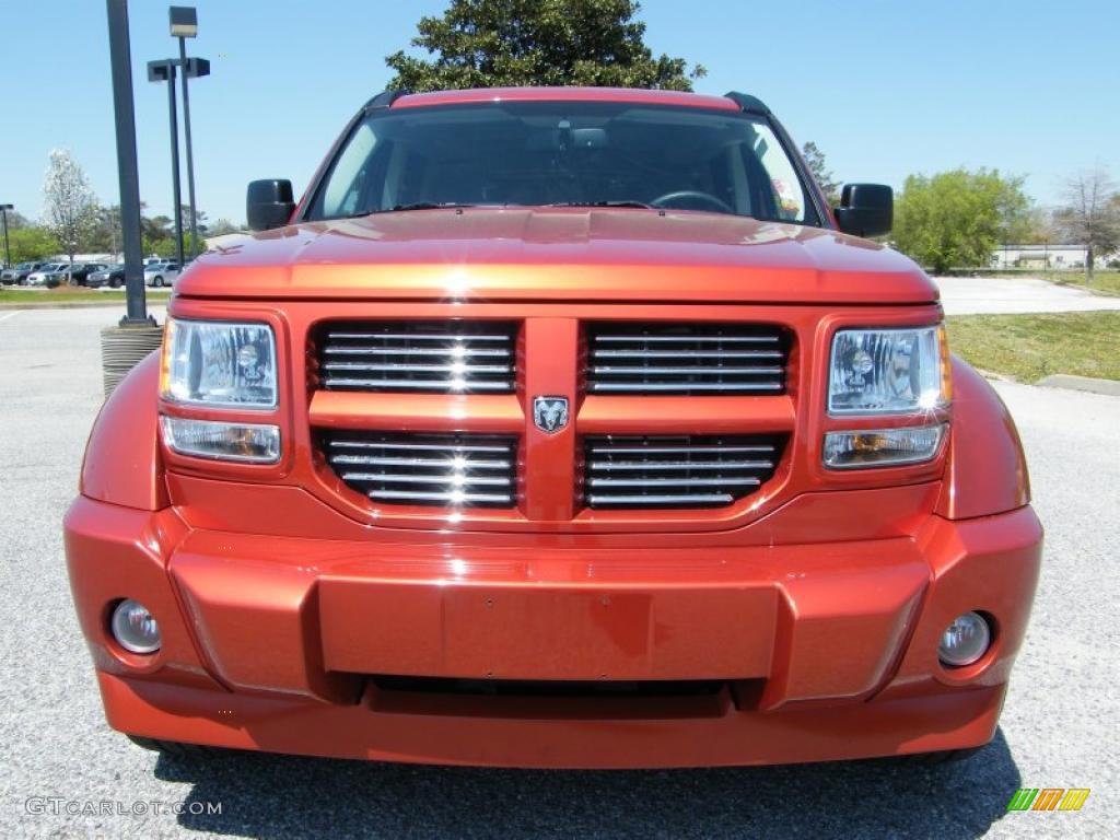 2008 Nitro R/T - Sunburst Orange Pearl / Dark Slate Gray photo #8