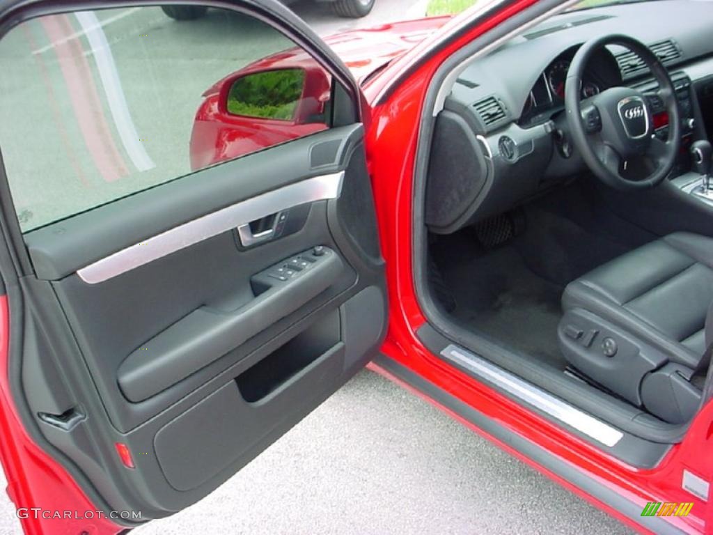 2007 A4 2.0T Sedan - Brilliant Red / Ebony photo #9
