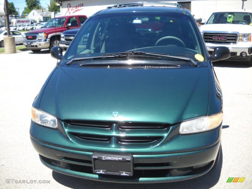 1998 Grand Caravan Sport - Deep Hunter Green Metallic / Slate Gray photo #4