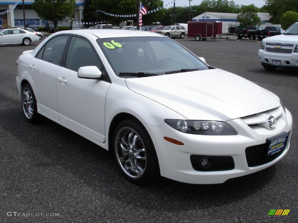 2006 MAZDA6 MAZDASPEED6 Sport - Whitewater Pearl Mica / Black photo #3