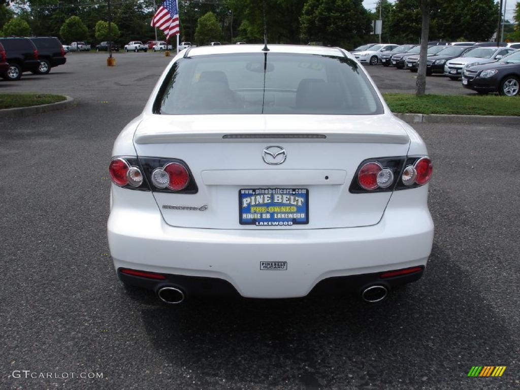 2006 MAZDA6 MAZDASPEED6 Sport - Whitewater Pearl Mica / Black photo #5