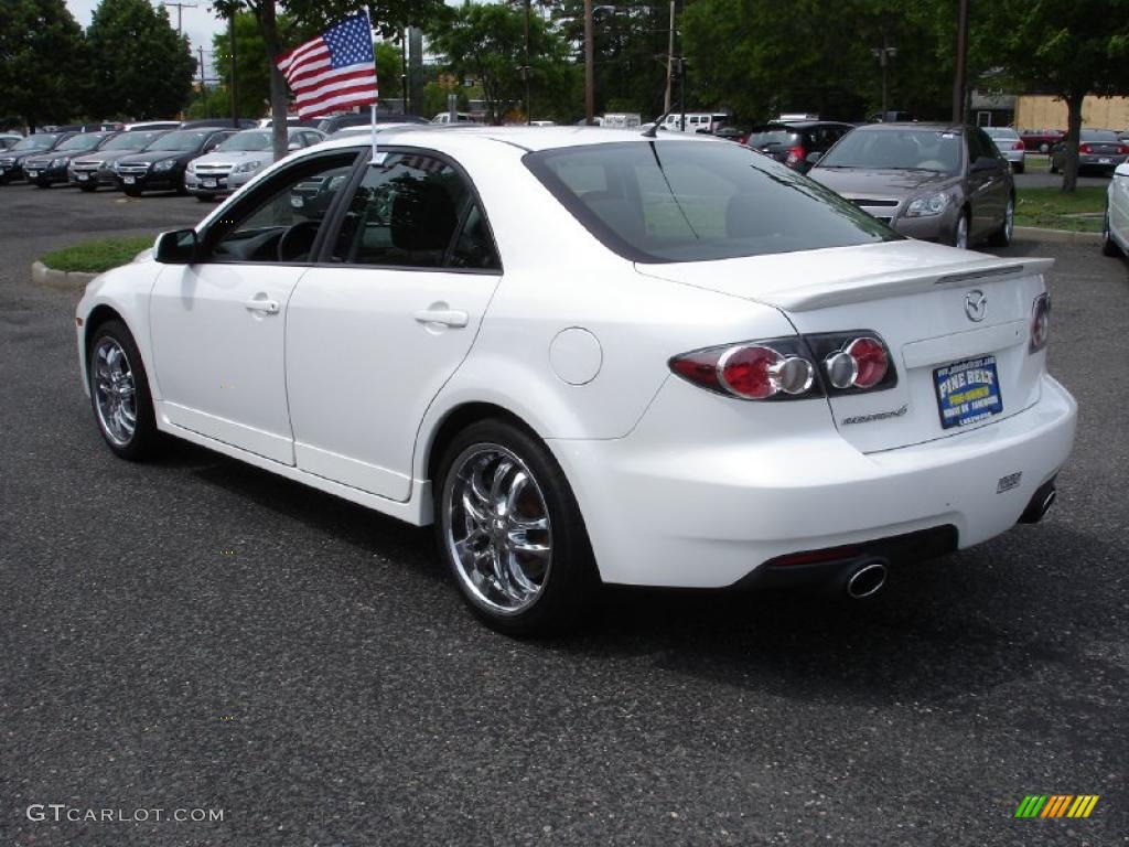 2006 MAZDA6 MAZDASPEED6 Sport - Whitewater Pearl Mica / Black photo #6