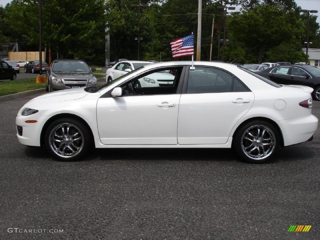 2006 MAZDA6 MAZDASPEED6 Sport - Whitewater Pearl Mica / Black photo #9