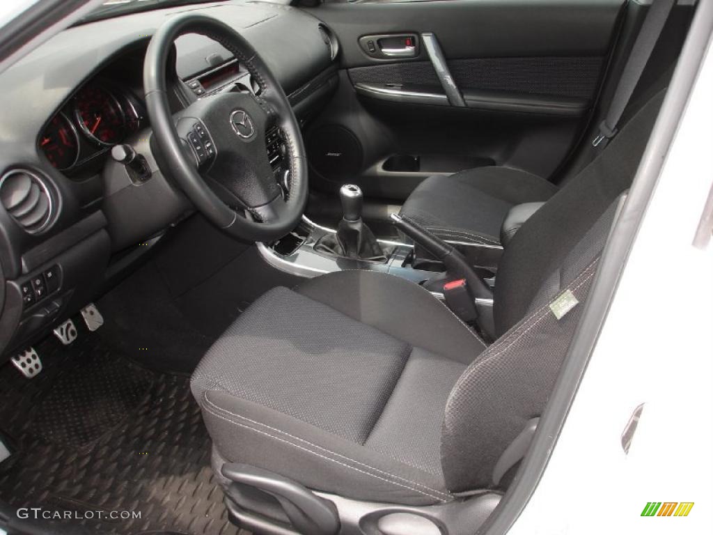 2006 MAZDA6 MAZDASPEED6 Sport - Whitewater Pearl Mica / Black photo #10